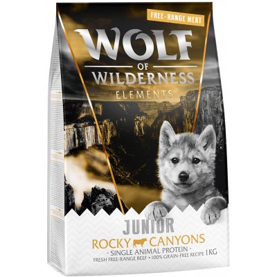 Wolf of Wilderness JUNIOR Rocky Canyons Beef 1 kg – Zboží Mobilmania