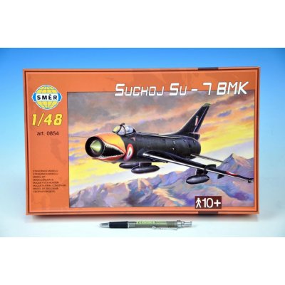 Směr plastikový model letadla ke slepení Suchoj SU-7 BMK slepovací stavebnice letadlo 1:48 – Zboží Mobilmania