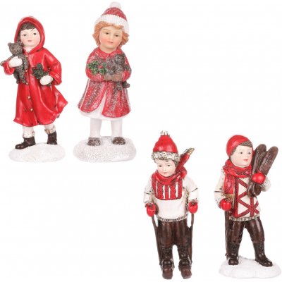 Děti z polyresinu vánoční motiv Mix 4 druhů Cena za 1ks AND225-RED – Zboží Mobilmania