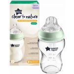 Tommee Tippee kojenecká láhev C2N skleněná bílá 250ml – Zboží Dáma