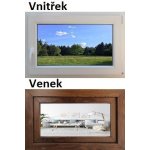 SMART Plastové okno 90x60 Zlatý dub/Bílá, Otevíravé a sklopné, Pravé – HobbyKompas.cz