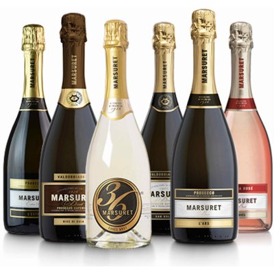 Marsuret Prosecco party box Glera 2020 11,5% 6 x 0,75 l (set) – Zboží Dáma