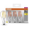 Žárovka Osram 4058075592438 průhledná LED žárovka E27 11 W CLASSIC A, teplá bílá 3 ks