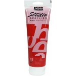 Pebeo akrylové barvy Studio Acrylics 100 ml 018 transparent červená karmínová – Sleviste.cz