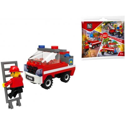 ICOM Blocki hasičský vůz s figurkou 62 ks – Hledejceny.cz