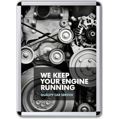 Jansen Display Klaprám 500 x 700 mm oblý roh profil 32 mm 545 x 745 mm – Zboží Dáma