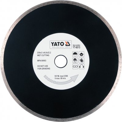 Yato Kotouč diamantový 230 x 22,2 x 2,7 mm YT-6015 – Zboží Dáma