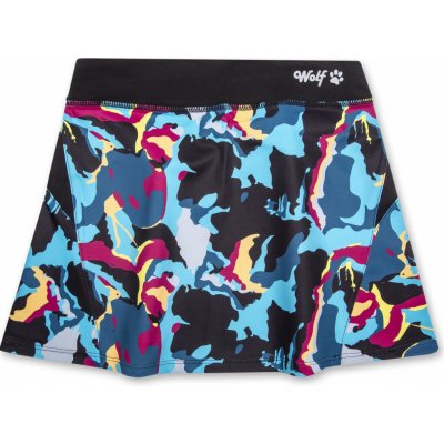 Wolf dívčí funkční sukně H2363 tyrkysová vzory mix – Zboží Dáma