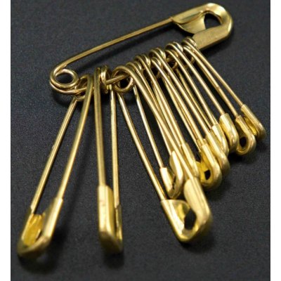 Spínací špendlíky - směs malých zlatých – Zboží Mobilmania