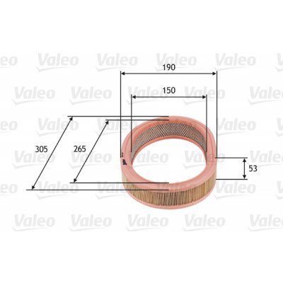 Vzduchový filtr VALEO 585627 – Hledejceny.cz