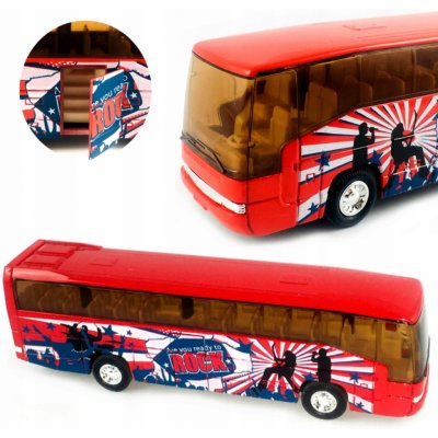 Welly Autobus 95948 Super Coach červený 1:60