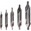 Vrták Sada 6KS středících HSS vrtáků do kovu se záhlubníkem, oboustranné vrtáky , průměr vrtáků ø1.0 - 2.0 - 2.5 - 3.15 - 4.0 - 5 mm