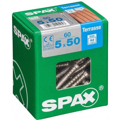 Spax Terasový vrut T-Star plus, ø 5 × 50 mm, TX 25, válcová hlava, 60 ks 4507000500507 – Hledejceny.cz