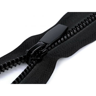 Stoklasa Kostěný zip No 5 délka 70 cm kulaté zoubky, s ozdobným jezdcem Balení: 1 ks, Varianta: 322 černá 322 černá – Hledejceny.cz