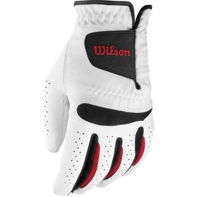 Wilson Feel Plus Mens Golf Glove Levá L bílá