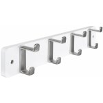 Walteco 8603 4 háčky bílý MDF nikl – Zboží Dáma