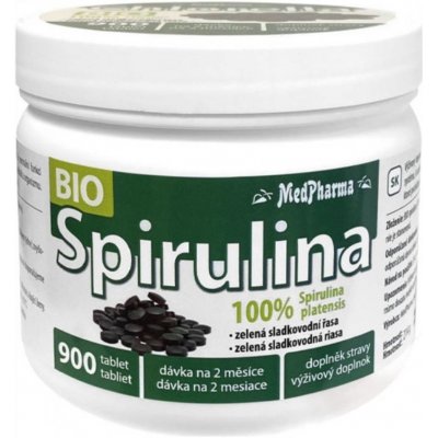 MedPharma Spirulina Bio 100% spirulina v tabletách 900 ¨tablet – Hledejceny.cz