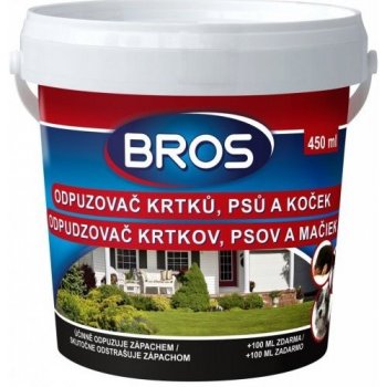 Bros Pachový odpuzovač krtků psů a koček 350 ml + 100 ml