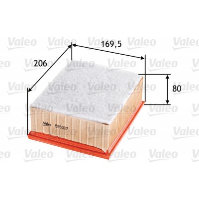 Vzduchový filtr VALEO 585007 – Hledejceny.cz