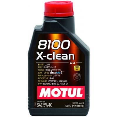 Motul 8100 X-clean 5W-40 1 l – Zboží Mobilmania