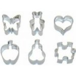 Vykrajovátka - Mini sada / 6 ks (motýl, jablko, hruška, medvídek, srdíčko, puzzle) – Hledejceny.cz