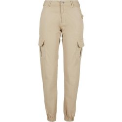 Ladies High Waist Cargo Pants concrete