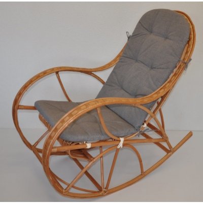 Axin Trading s.r.o. Houpací křeslo Bujak - polstr šedý melír – Zboží Dáma