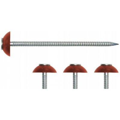 Hřeb se samotěsnící podložkou, GUTTANIT S 2,8 x 70 červené (bal.200 ks), balení 200 ks – Zboží Mobilmania