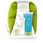 Bioderma Sébium Moussant čisticí gel 200 ml + Sébium Sensitive 30 ml + konjaková houbička dárková sada – Zboží Mobilmania