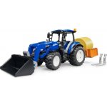 Bruder 2187 New Holland T5.120 s čelním nakladačem, sklápěcím boxem a vidlemi – Zboží Dáma