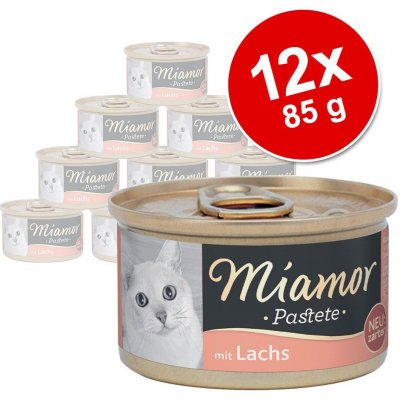 Miamor Katzenzarte Fleischpastete paštika pstruh 12 x 85 g – Hledejceny.cz