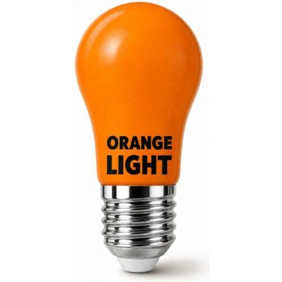 UVtech LED žárovka, 3W E27, oranžová bez obsahu modré – Zboží Dáma