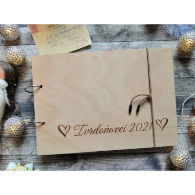 Coolsvatba Dřevěné fotoalbum Náš rod Velikost: A5, Orientace: Na výšku, Stránky: 30 stran - bílá – Zboží Živě