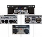 Zápichy do dortu - Sada 4 ks - Rádia, boomboxy, kazeťáky - #1 – Sleviste.cz