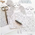 Andělka vánoční pohyblivá vystřihovánka bílá – Zboží Dáma