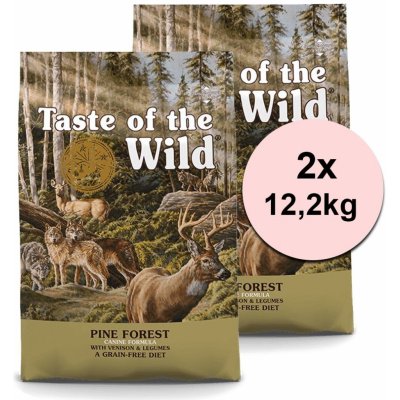 Taste of the Wild Pine Forest 2 x 12,2 kg – Zboží Mobilmania