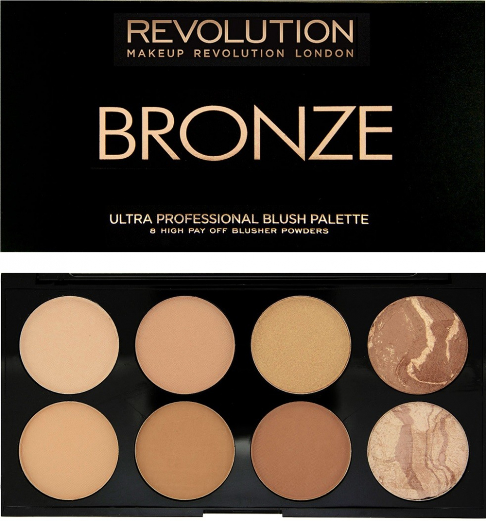 Makeup Revolution London Ultra Bronze Palette make-up paletka 8 bronzerů  All About Bronze 13 g od 167 Kč - Heureka.cz