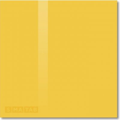 Smatab® Žlutá exotická skleněná pracovní a kancelářská tabule - 35 × 35 cm