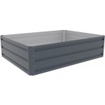 Rojaplast Vyvýšený záhon GB-F 120 x 90 x 30 cm plechový šedý – Zbozi.Blesk.cz