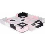 Ecotoys Pěnová podložka s plotem puzzle suchý bazén 36 ks růžové – Sleviste.cz