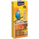 Vitakraft KRÄCKER tyčinky MIX ANDULKA med & pomeranč & popkorn 90 g – Zboží Dáma