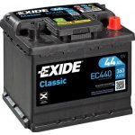 Exide Classic 12V 44Ah 360A EC440 – Zboží Mobilmania