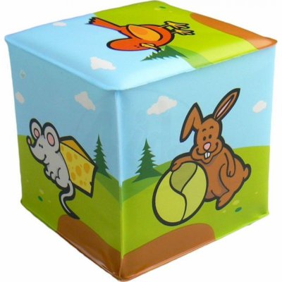 Teddies kostka moje první zvířátka 7 x 7 cm 4 ks v sáčku – Zboží Mobilmania