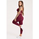 Gym Glamour Legíny Push Up 2.0 Merlot