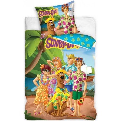 Carbotex bavlna povlečení Scooby-Doo motiv Dovolená na Havaji 140x200 70x90 – Zboží Mobilmania
