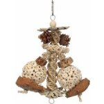 Flamingo hračka přírodní závěs 14 x 6 x 24 cm – Zboží Mobilmania