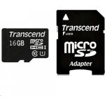 Transcend microSDHC 16 GB UHS-I TS16GUSDU1 – Zboží Mobilmania