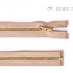 Zip mosazný dělitelný béžový 60 cm – Zboží Mobilmania