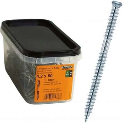 Šrouby do dřeva Eurotec 905514 4,2x60 mm 250 kusů – Hledejceny.cz