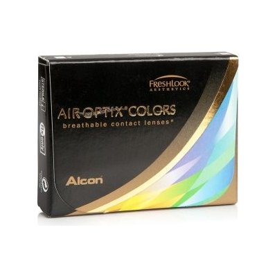 Alcon Air Optix colors dioptrické Hazel barevné 2 čočky – Zboží Mobilmania